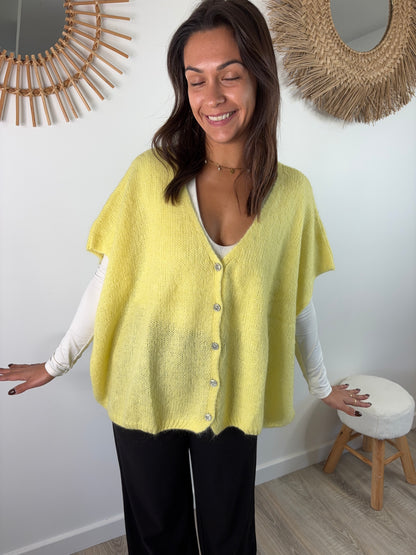 Gilet Julie - jaune du 36 au 52