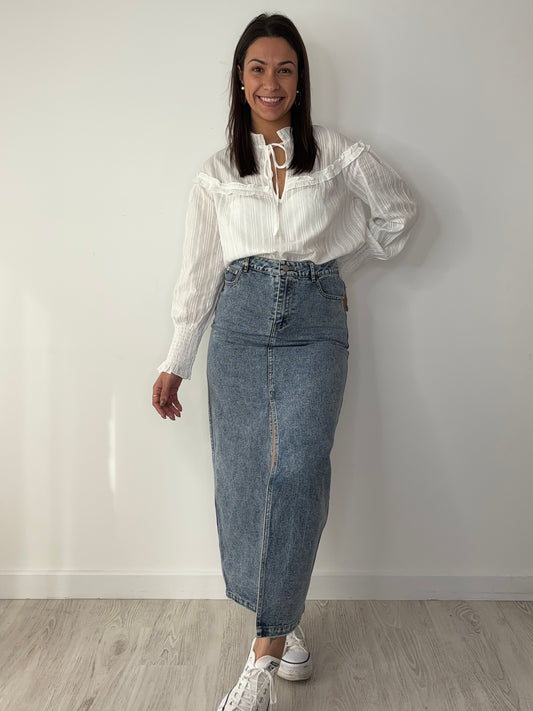 Jupe Lise - bleu jeans