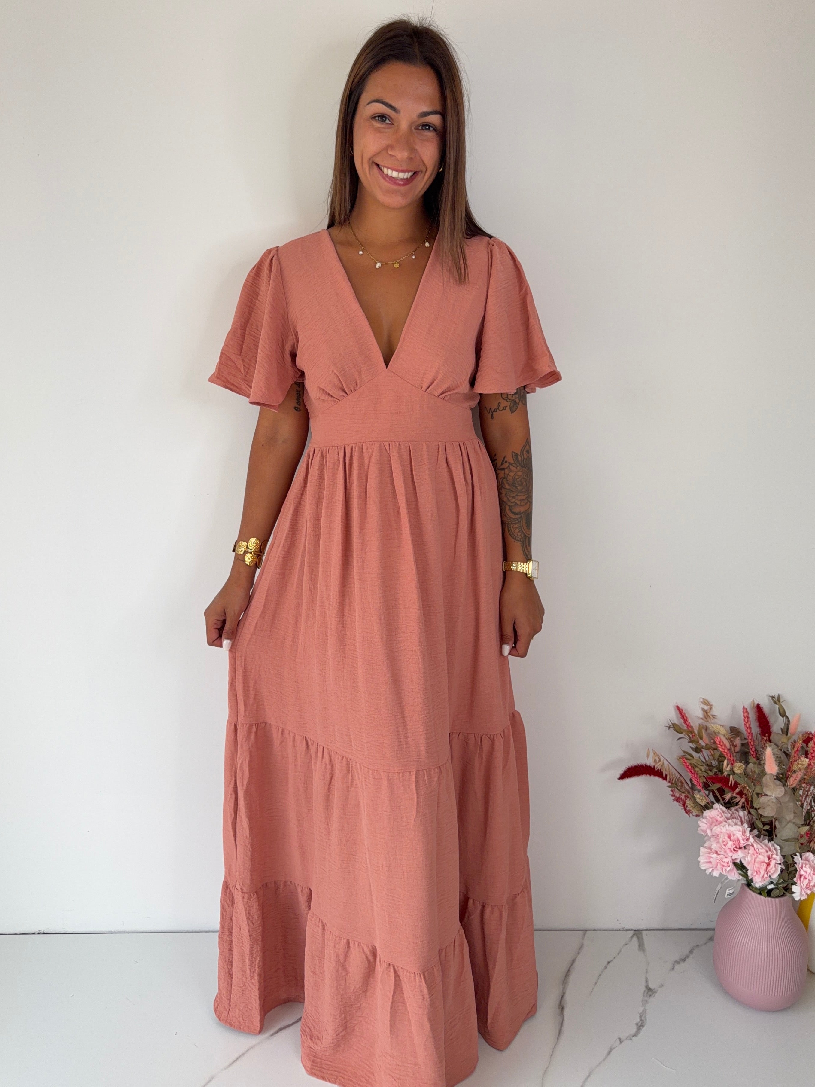 Robe Anitha - vieux rose