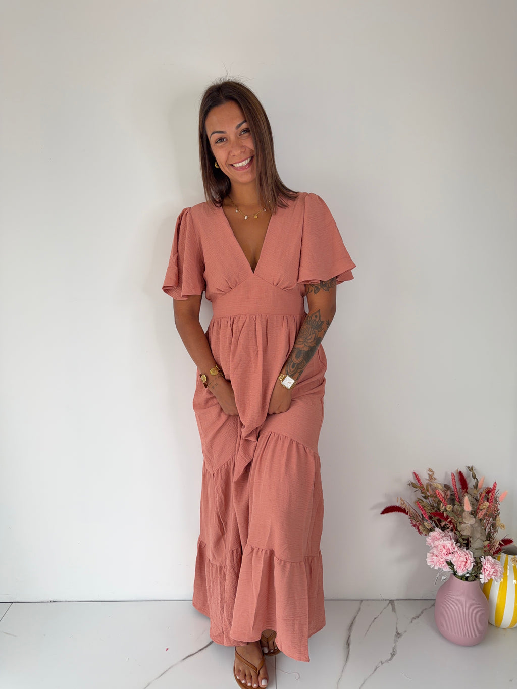 Robe Anitha - vieux rose