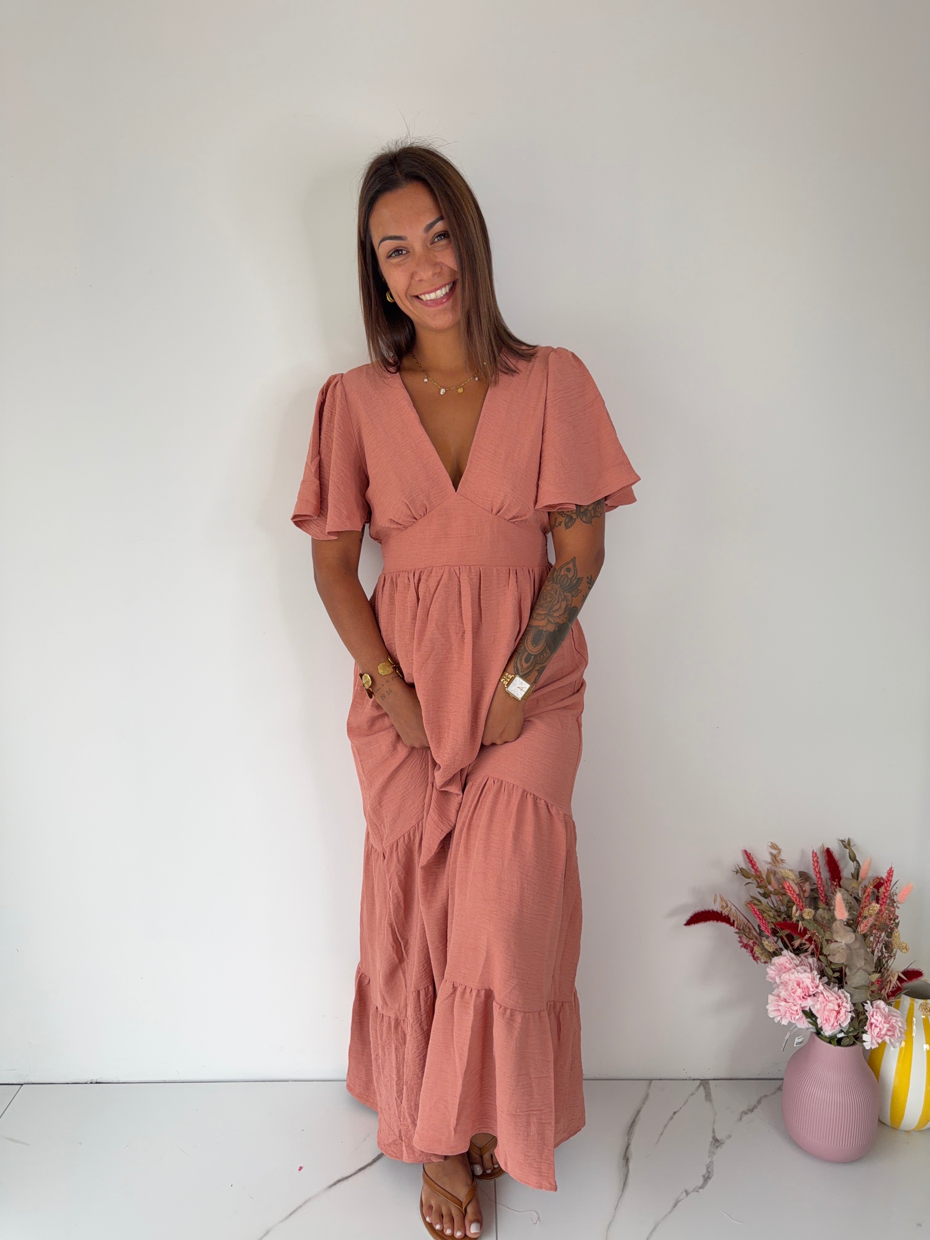 Robe Anitha - vieux rose