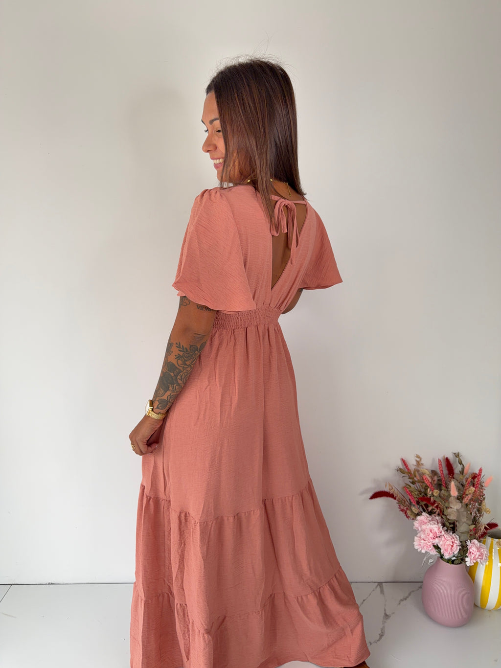 Robe Anitha - vieux rose