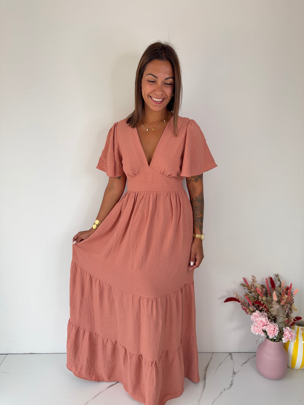 Robe Anitha - vieux rose