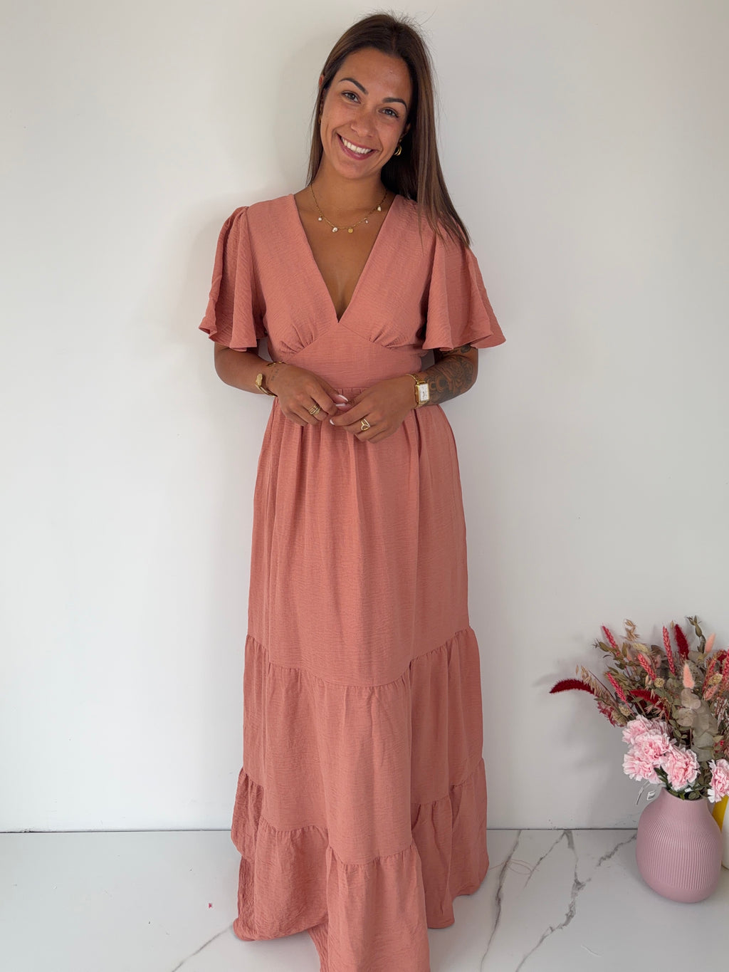 Robe Anitha - vieux rose