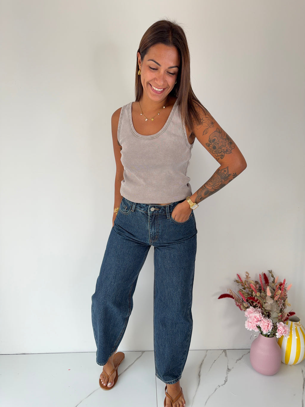 Jeans Bony - bleu foncé