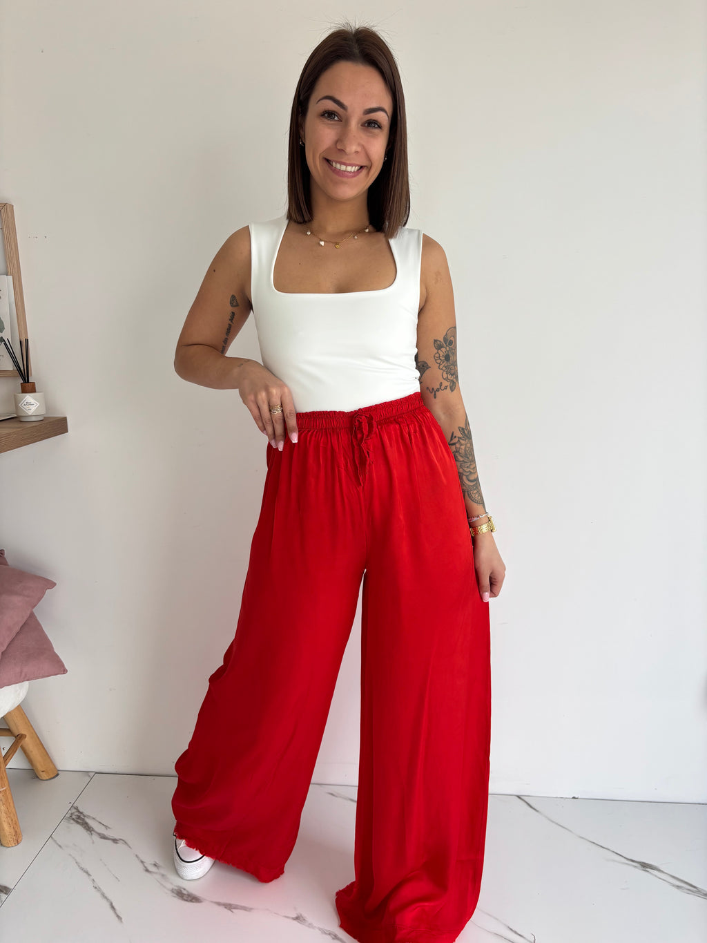 Pantalon Alvin - rouge