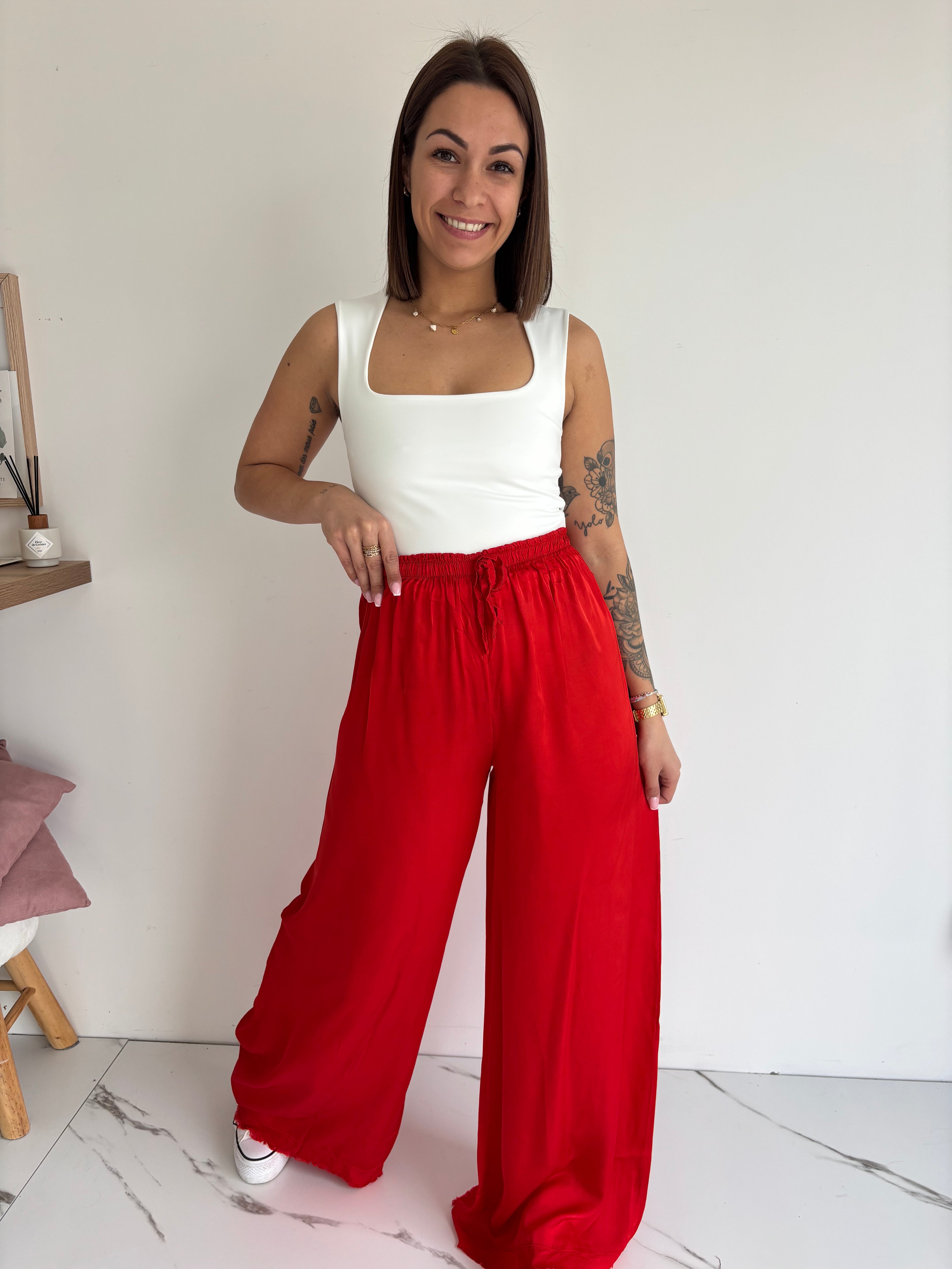 Pantalon Alvin - rouge