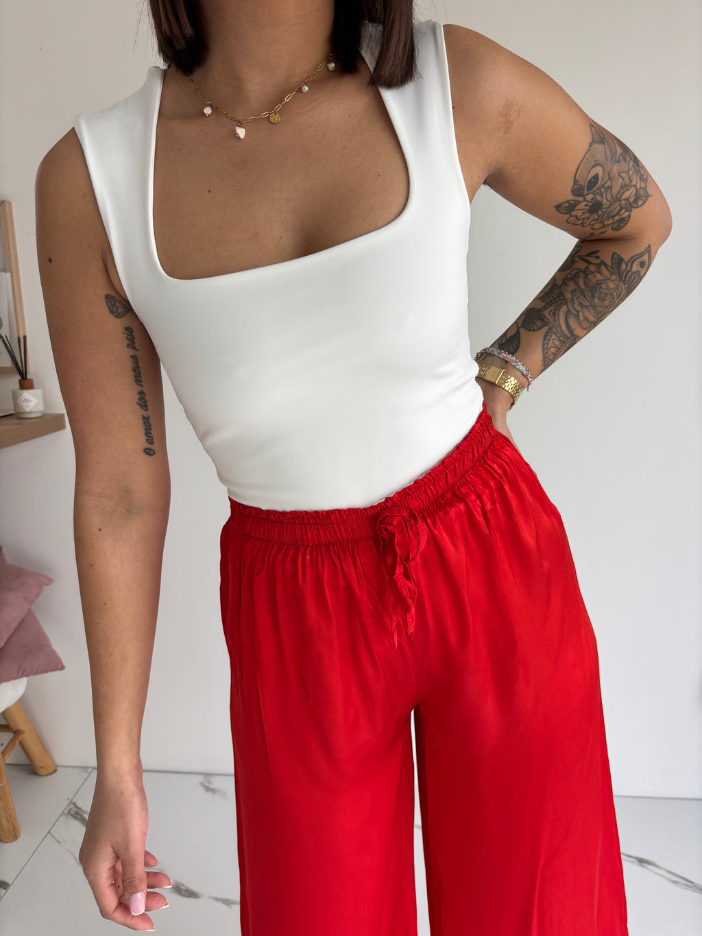 Pantalon Alvin - rouge