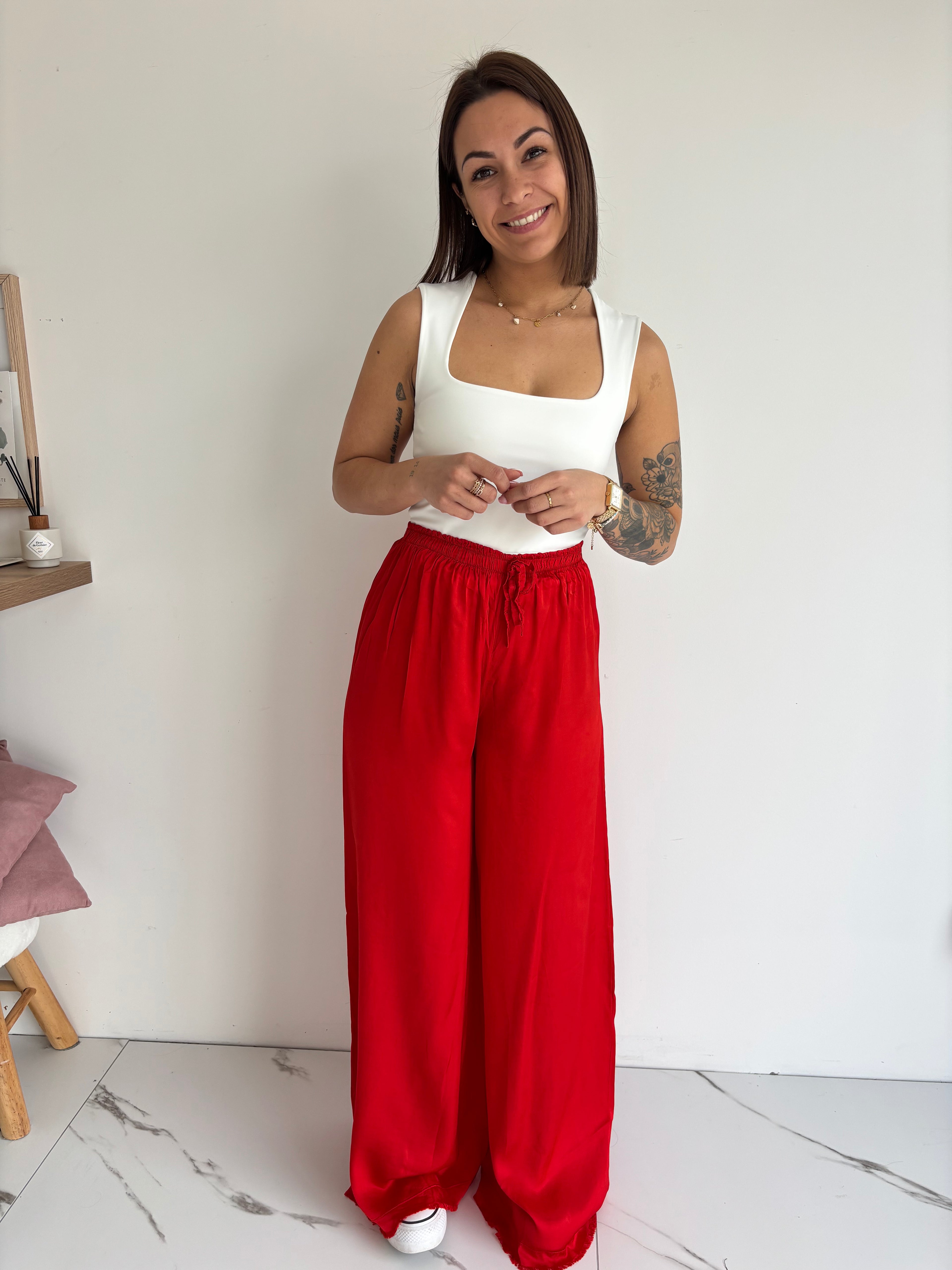 Pantalon Alvin - rouge
