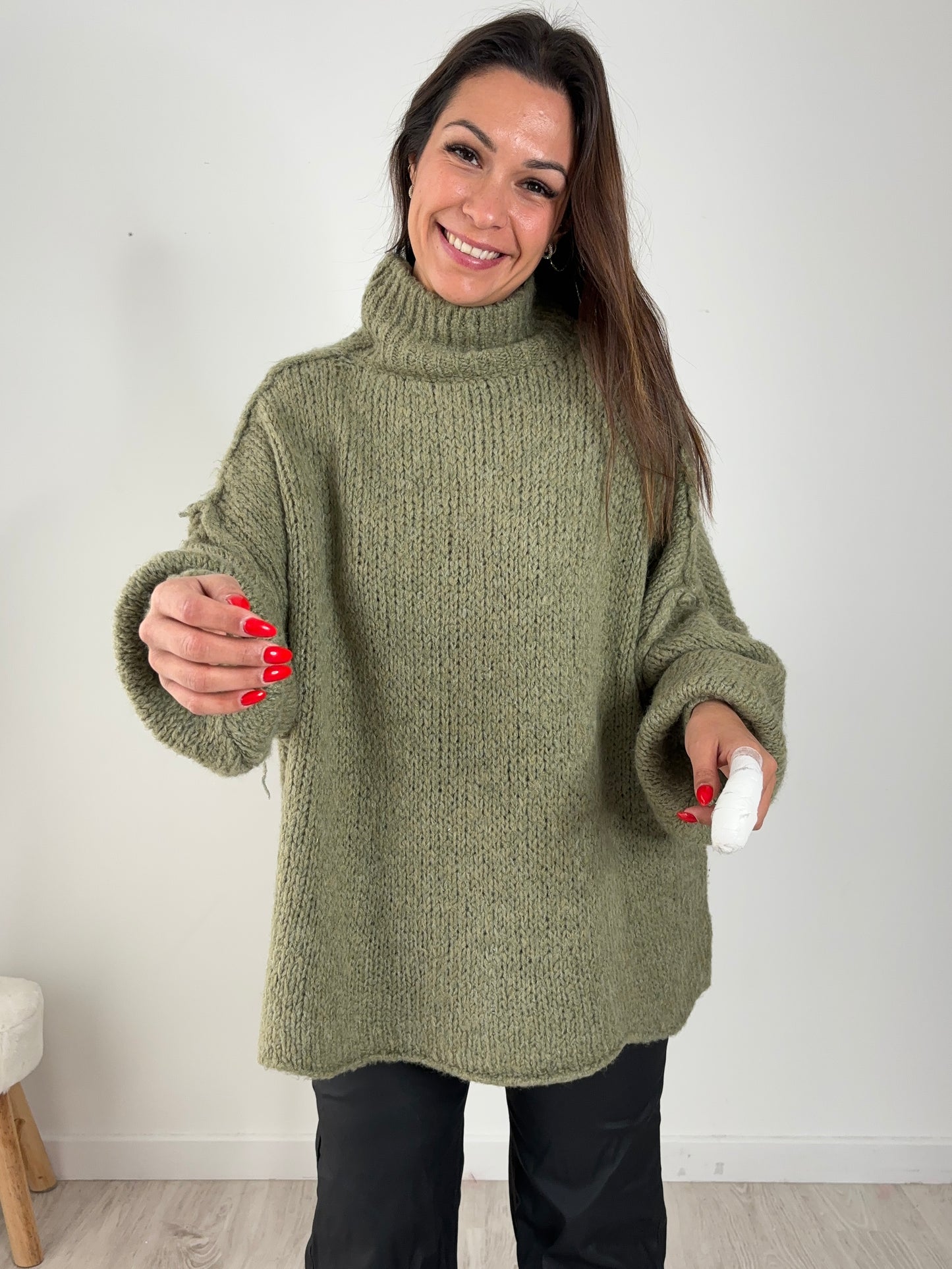 Pull Viky kaki - 36 au 50