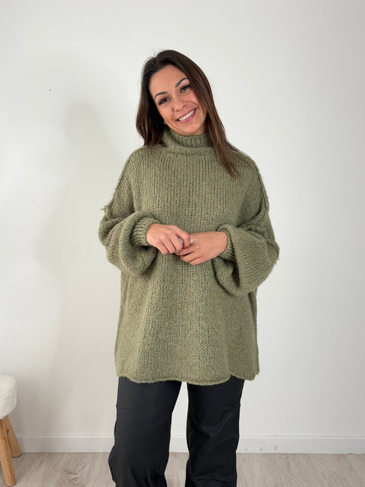 Pull Viky kaki - 36 au 50