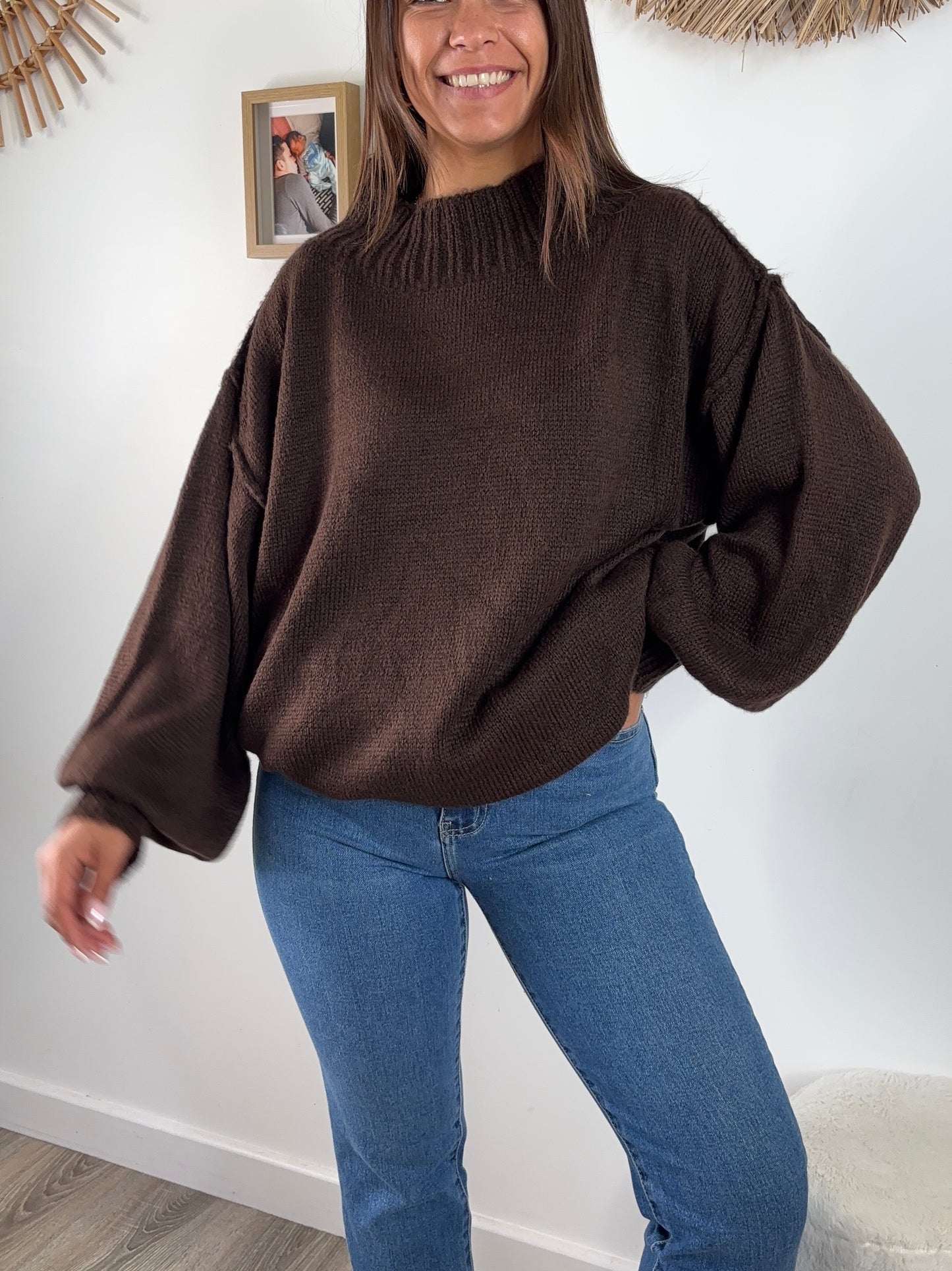 Robe ou Pull Valentina - marron