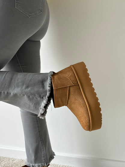 Bottines "Huguette"  camel