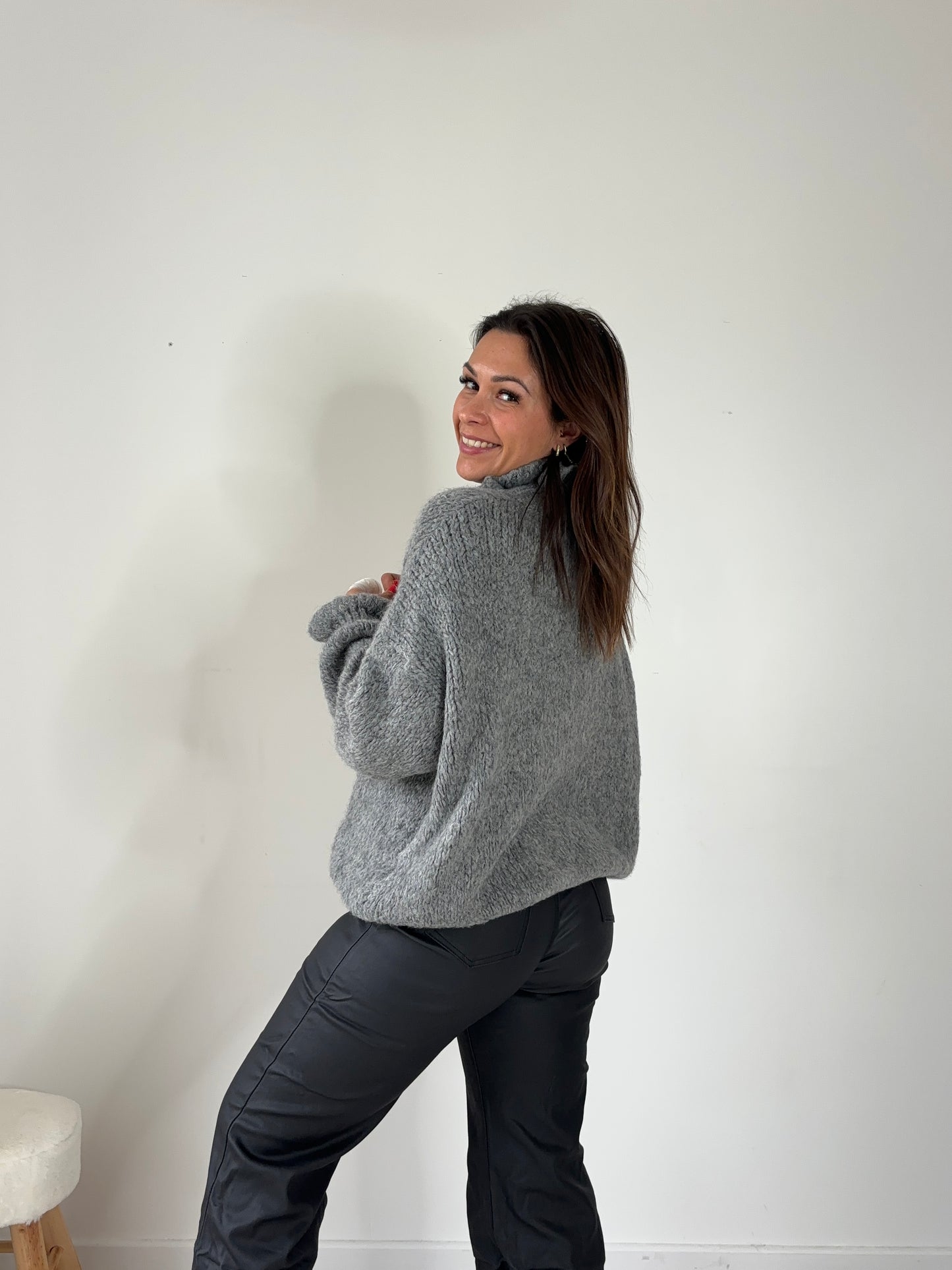 DÉFECTUEUX - Gilet/Pull Caroline - gris