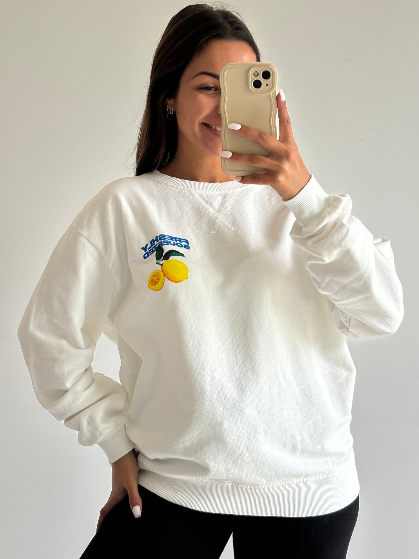 Pull citron Li-blanc