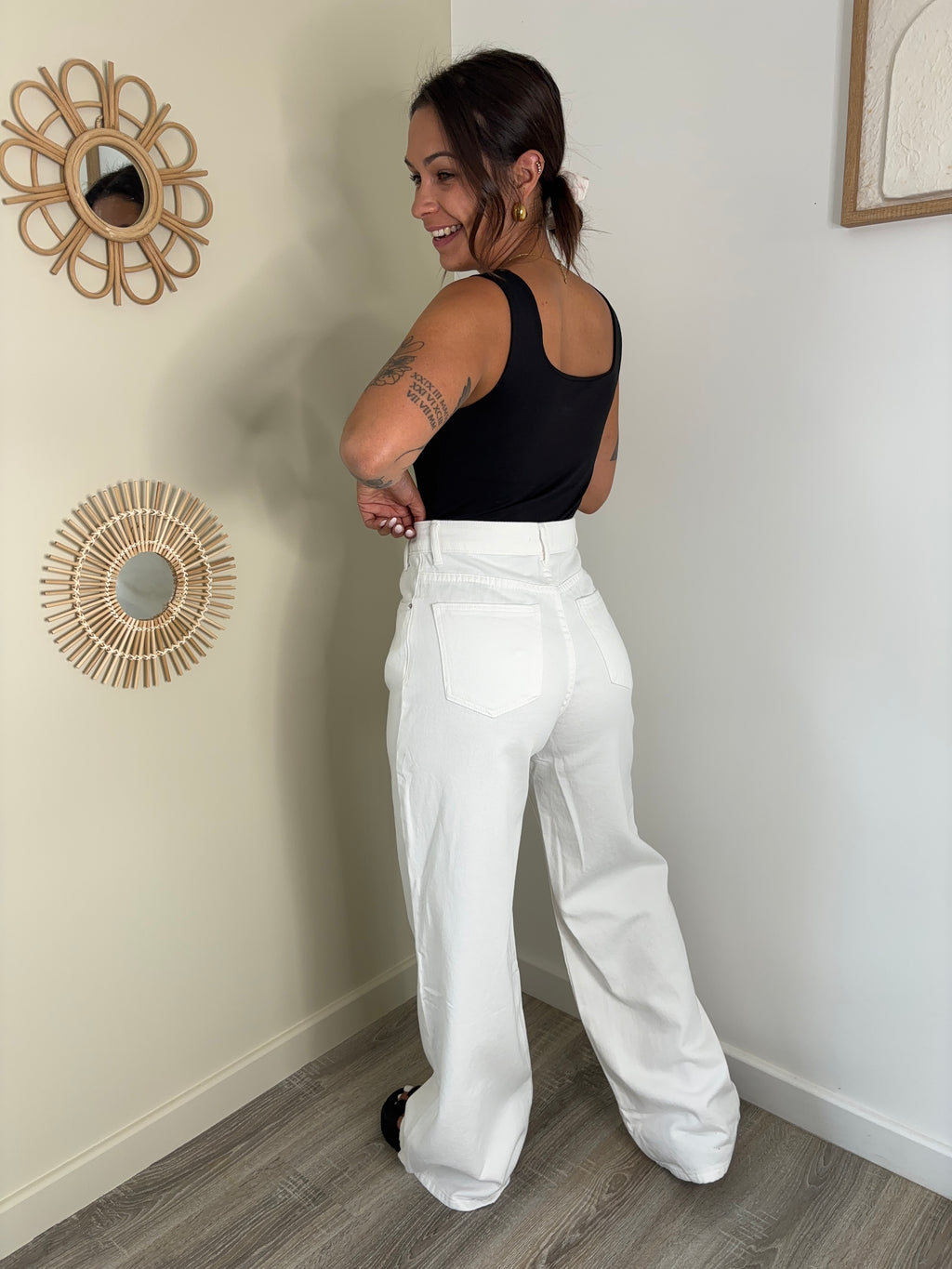 Jeans Ema - blanc