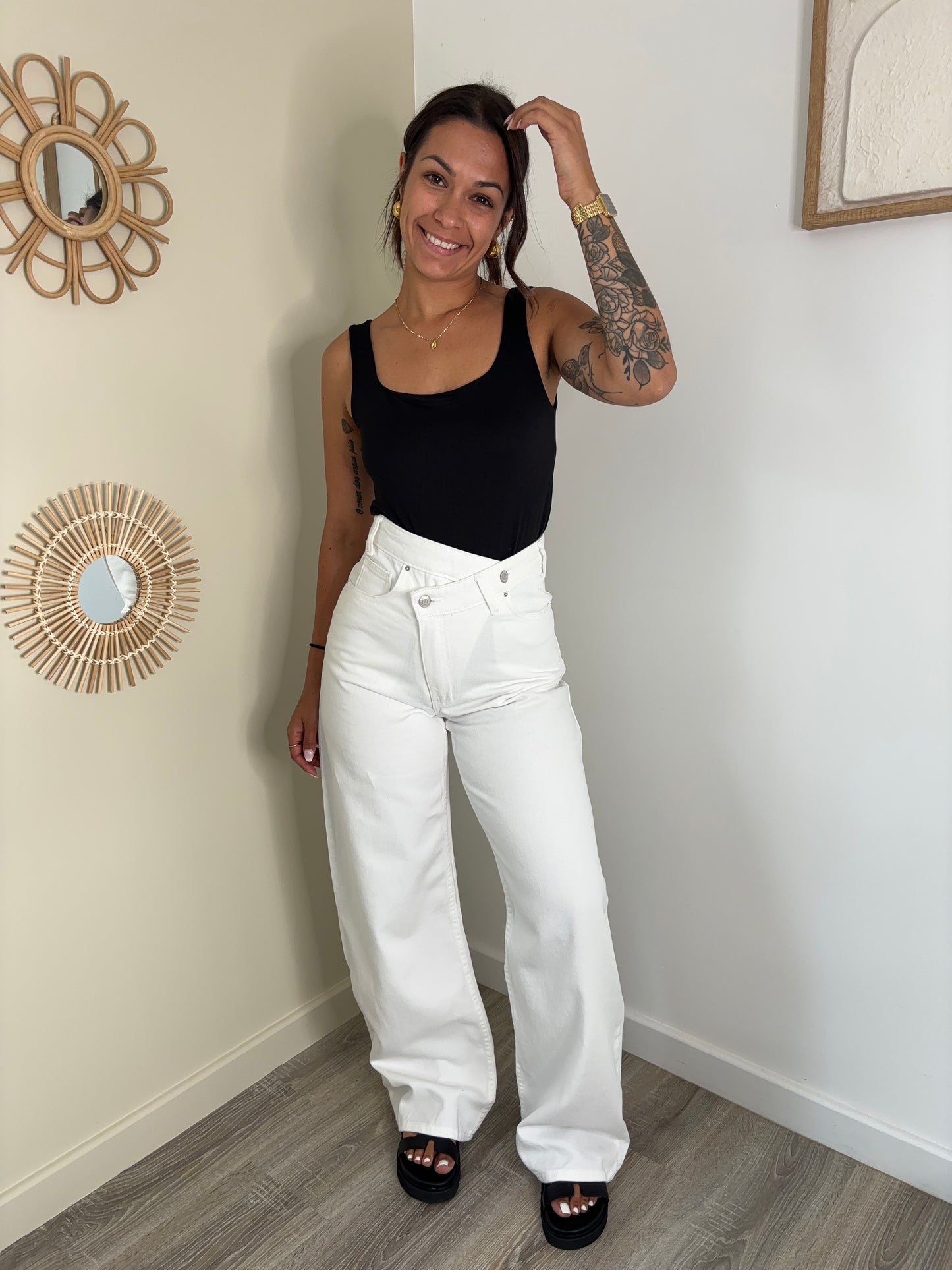 Jeans Ema - blanc
