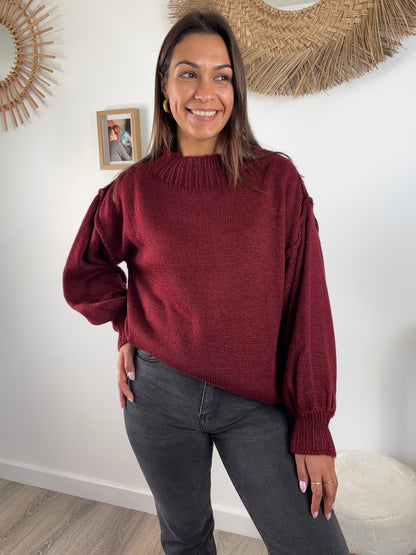Robe ou Pull Valentina - bordeaux