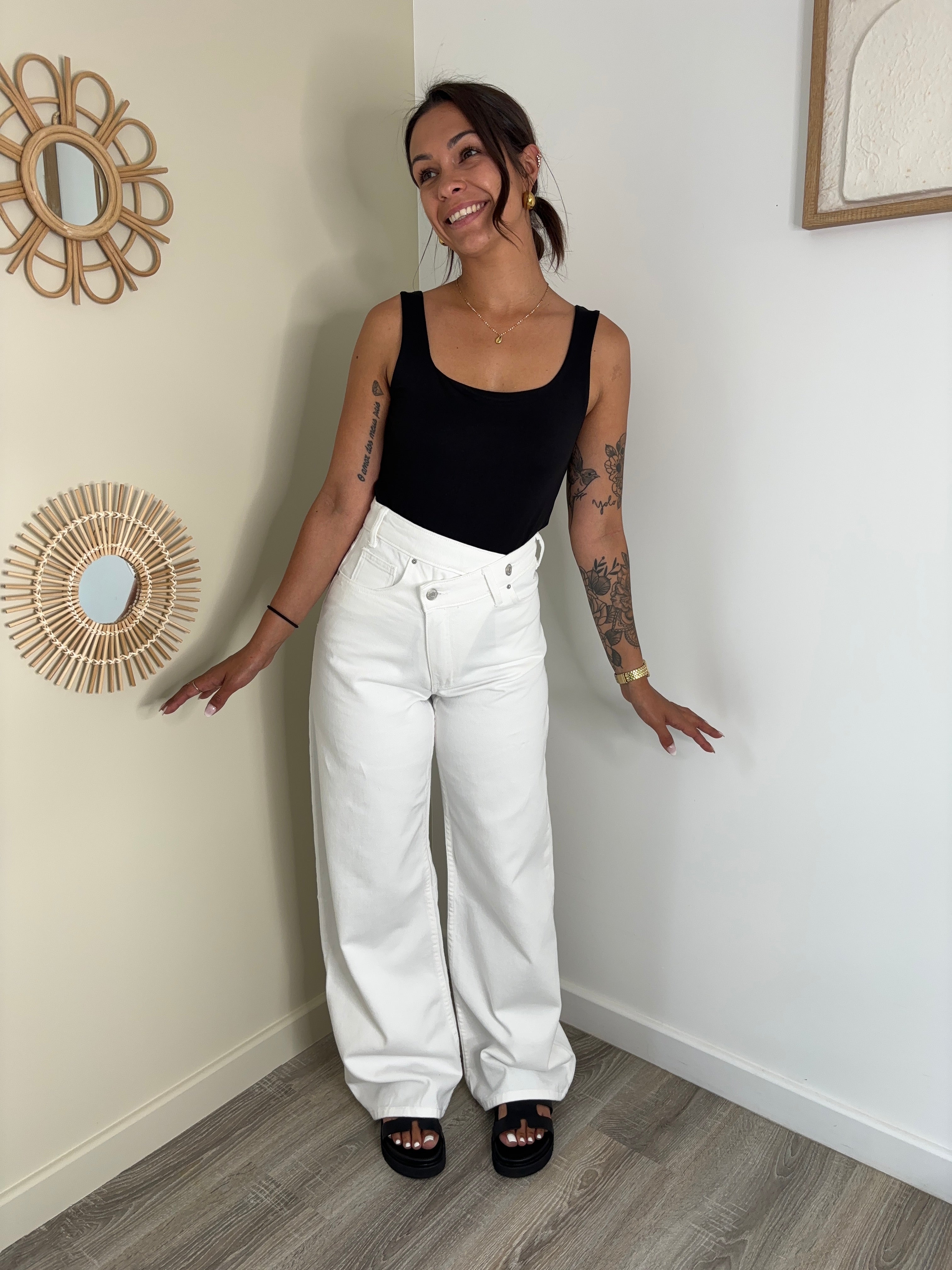 Jeans Ema - blanc