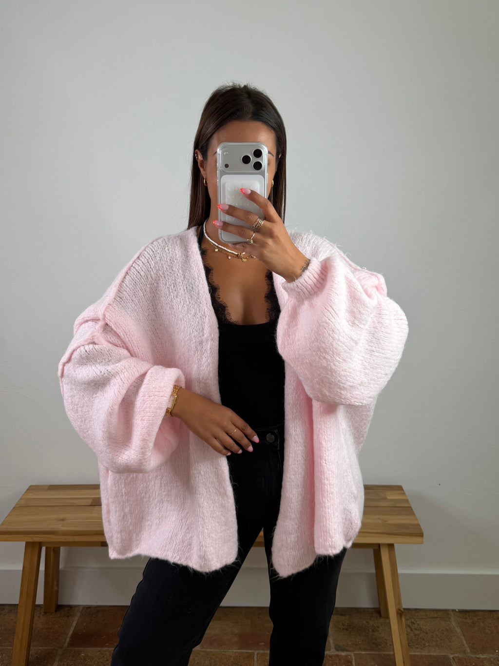 Gilet Lola - rose du 34 au 48