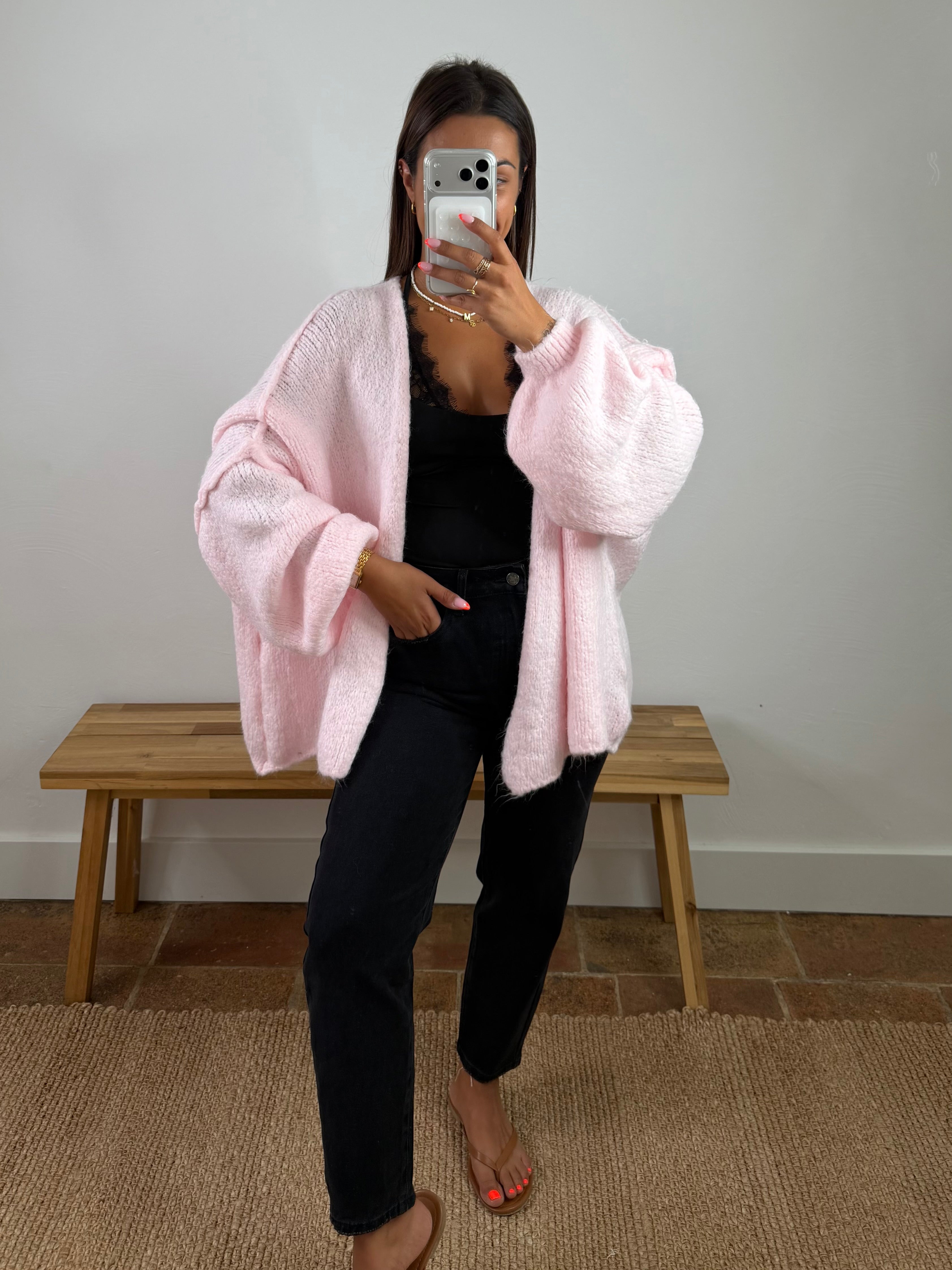 Gilet Lola - rose du 34 au 48