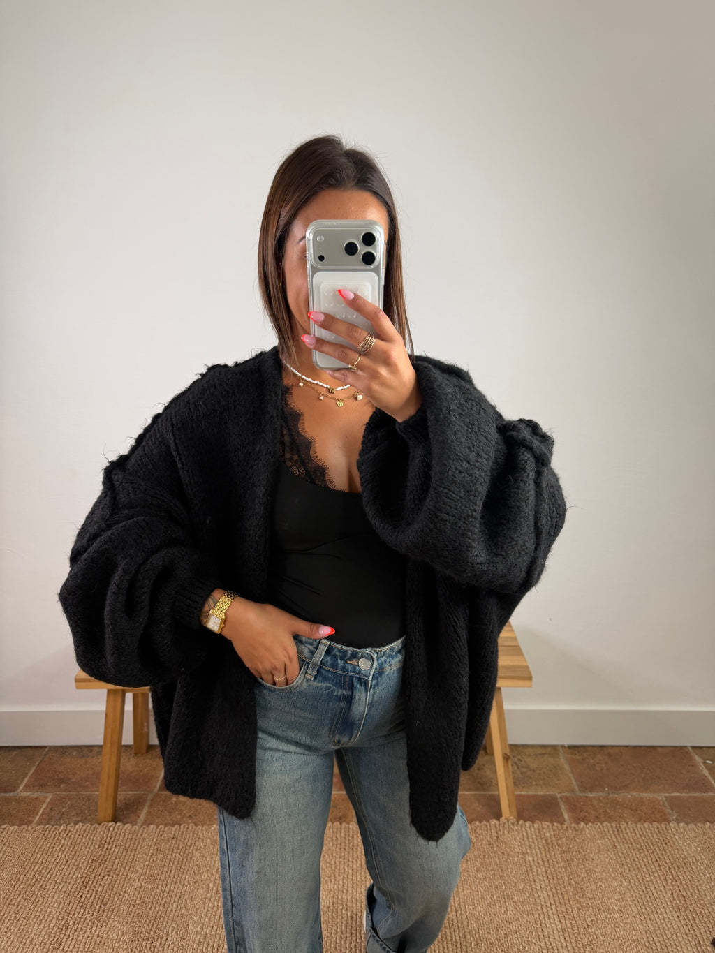 Gilet Lola - noir du 34 au 48