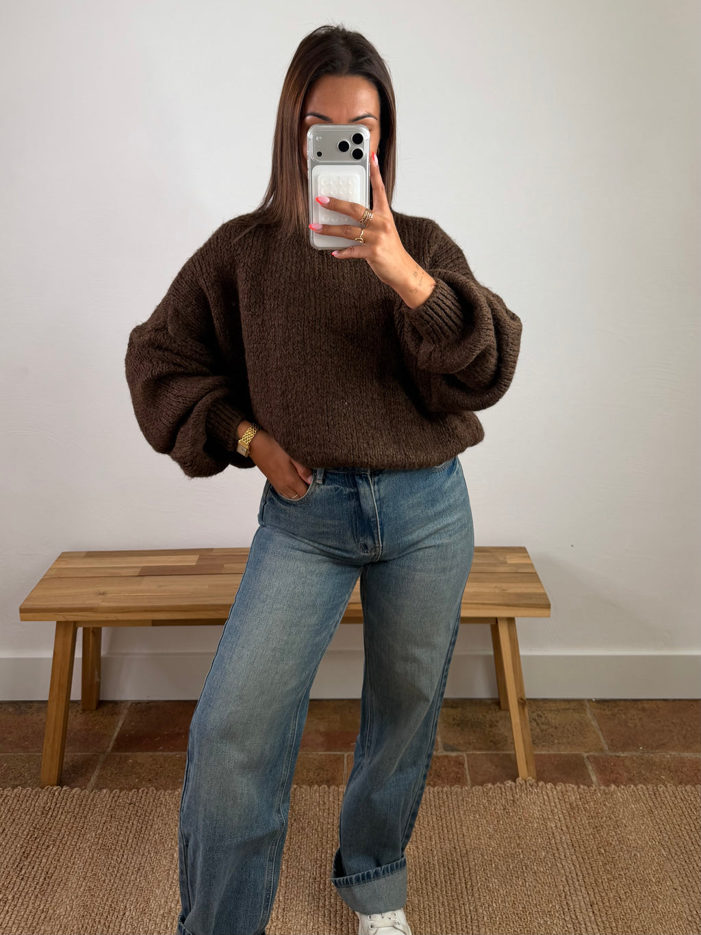 Pull Maolie du 34 au 44 - marron