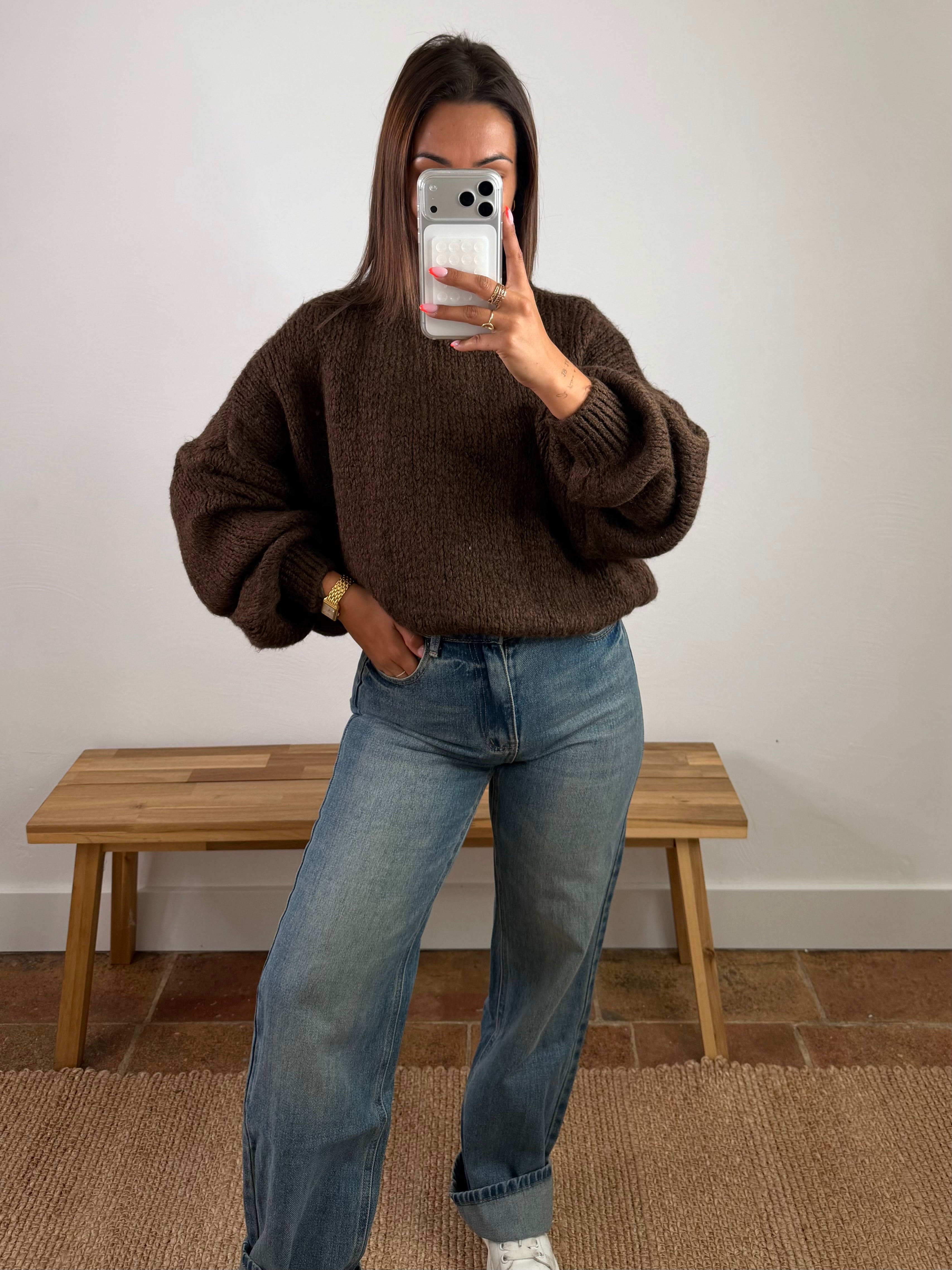 Pull Maolie du 34 au 44 - marron