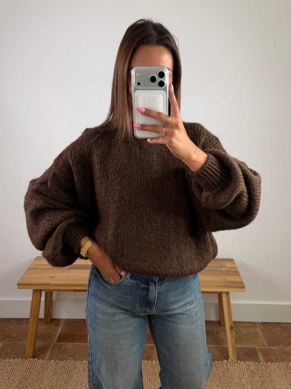 Pull Maolie du 34 au 44 - marron