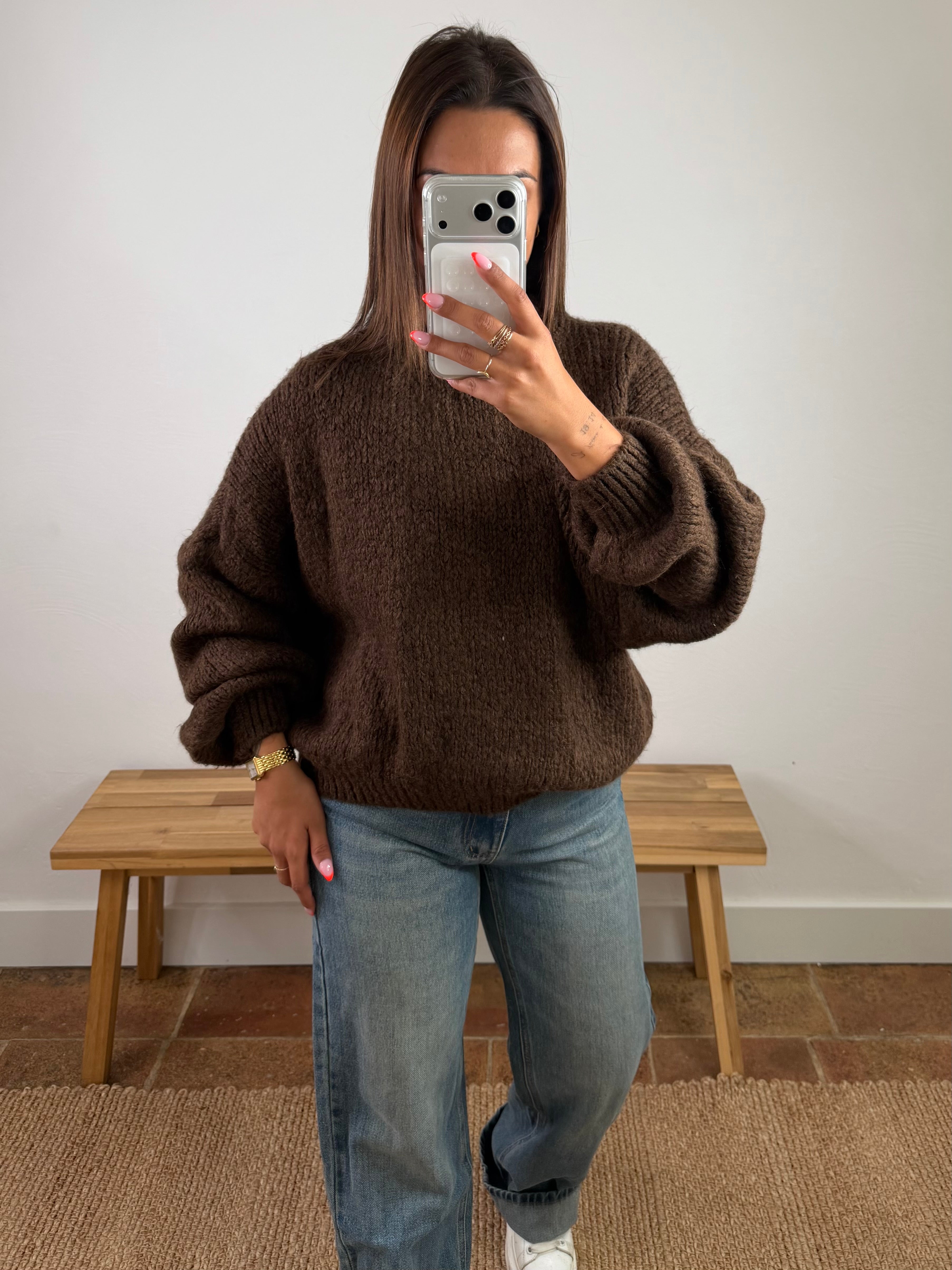 Pull Maolie du 34 au 44 - marron