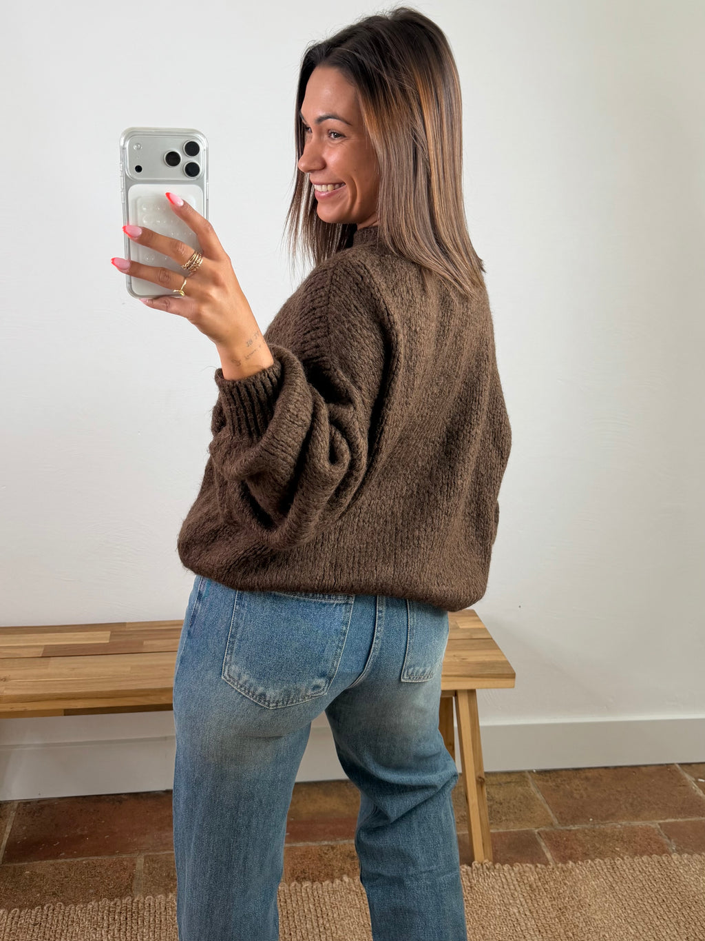 Pull Maolie du 34 au 44 - marron