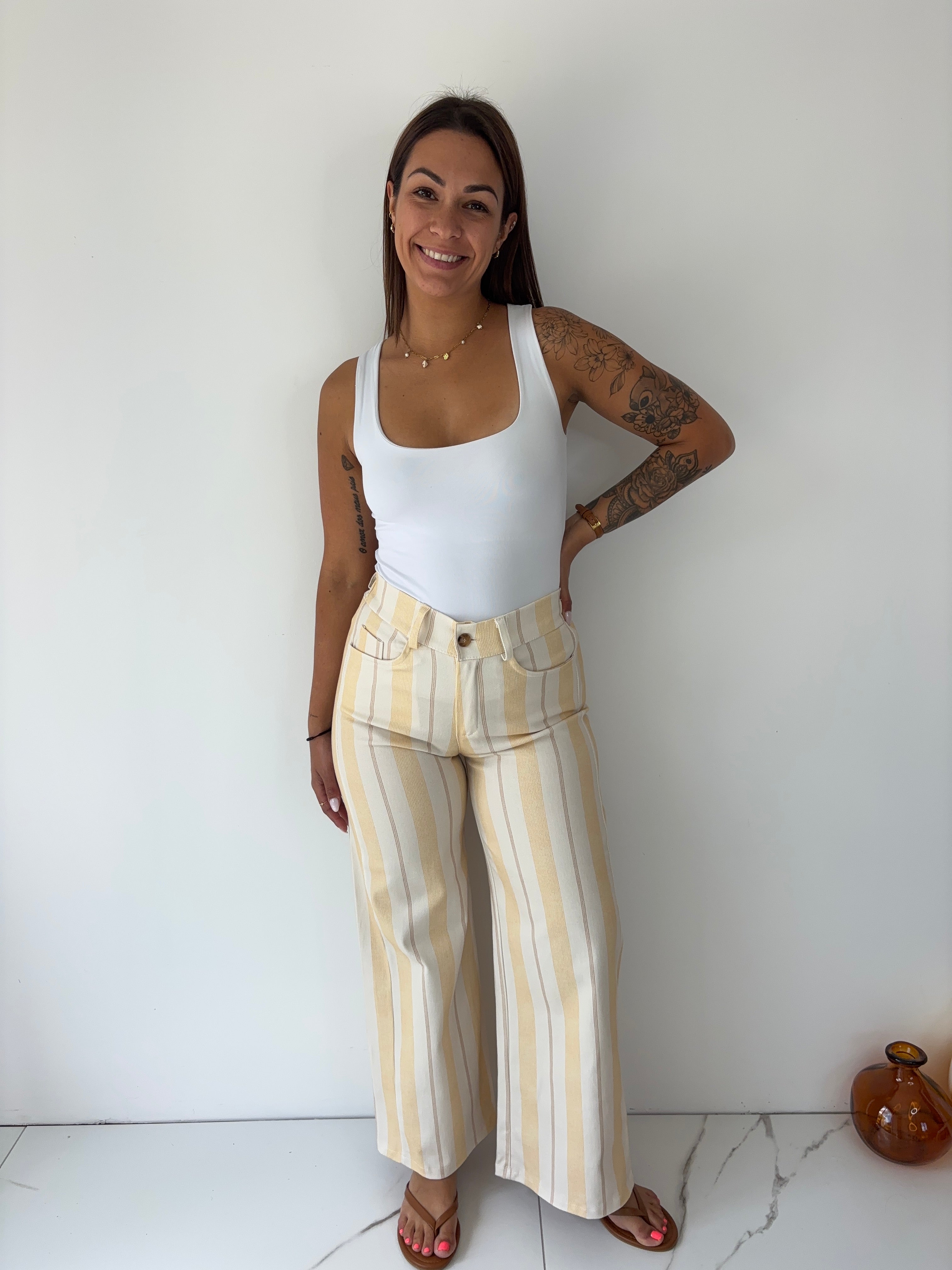 Pantalon Alison - jaune TU