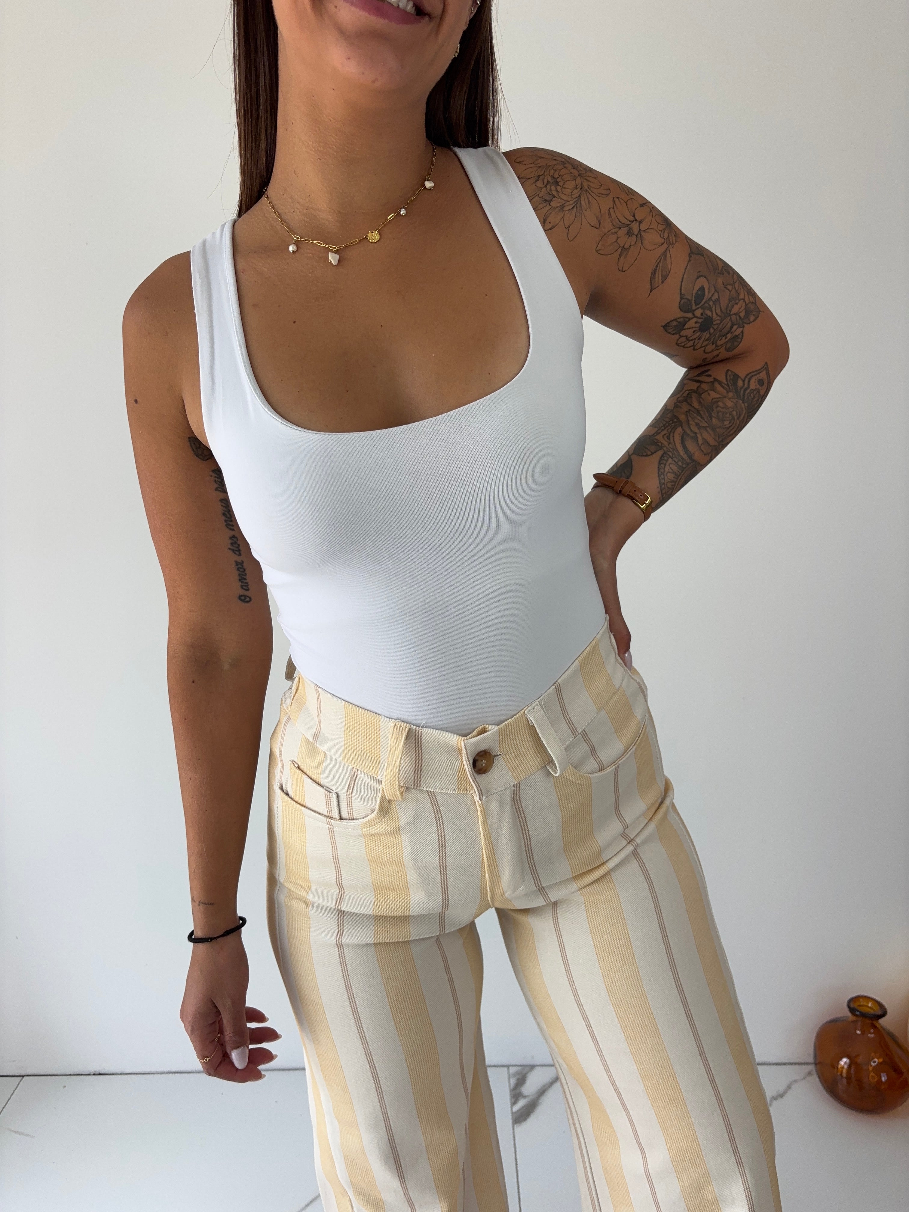 Pantalon Alison - jaune TU