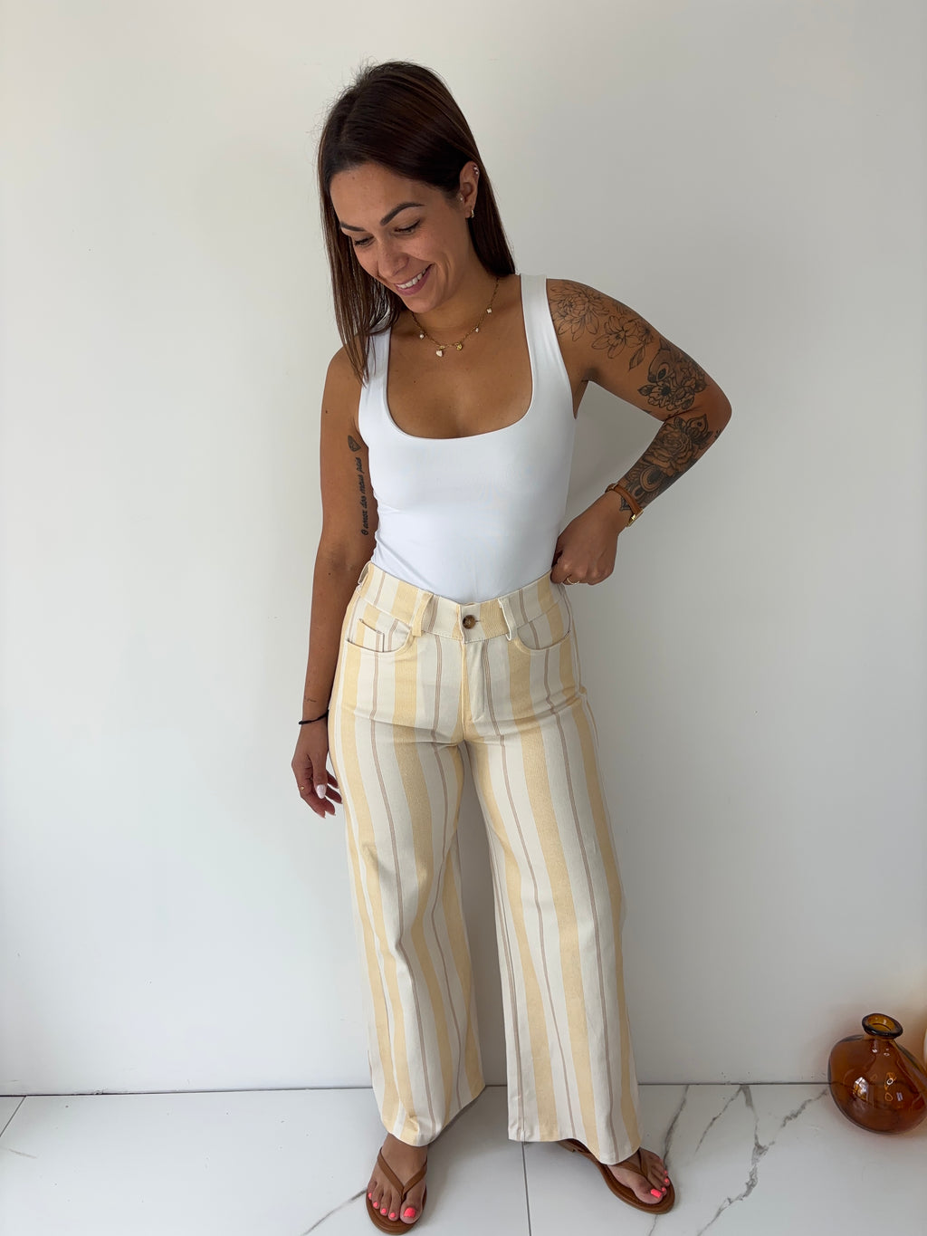 Pantalon Alison - jaune TU