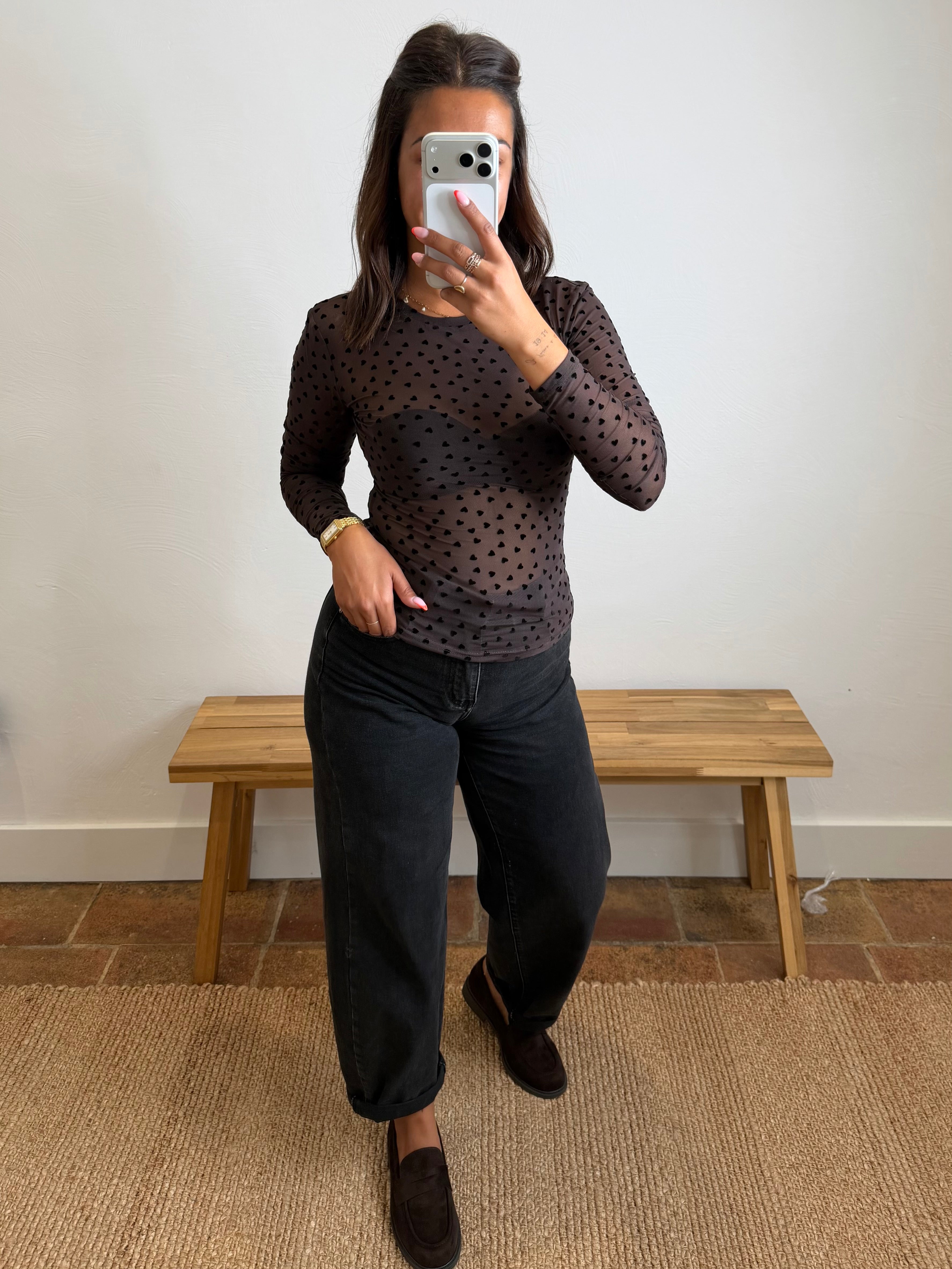 Top Beverly - marron