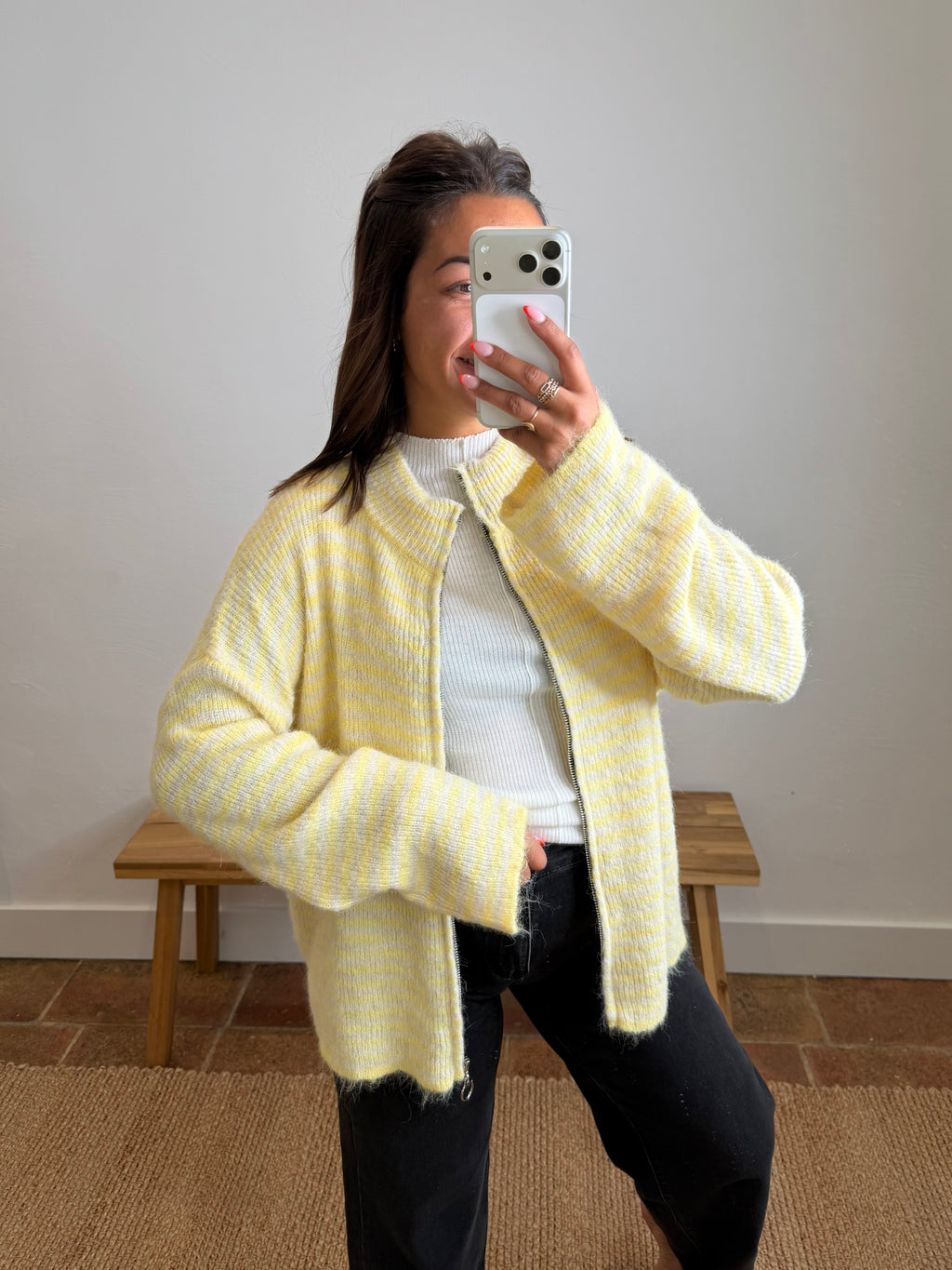 Gilet Yvette - jaune