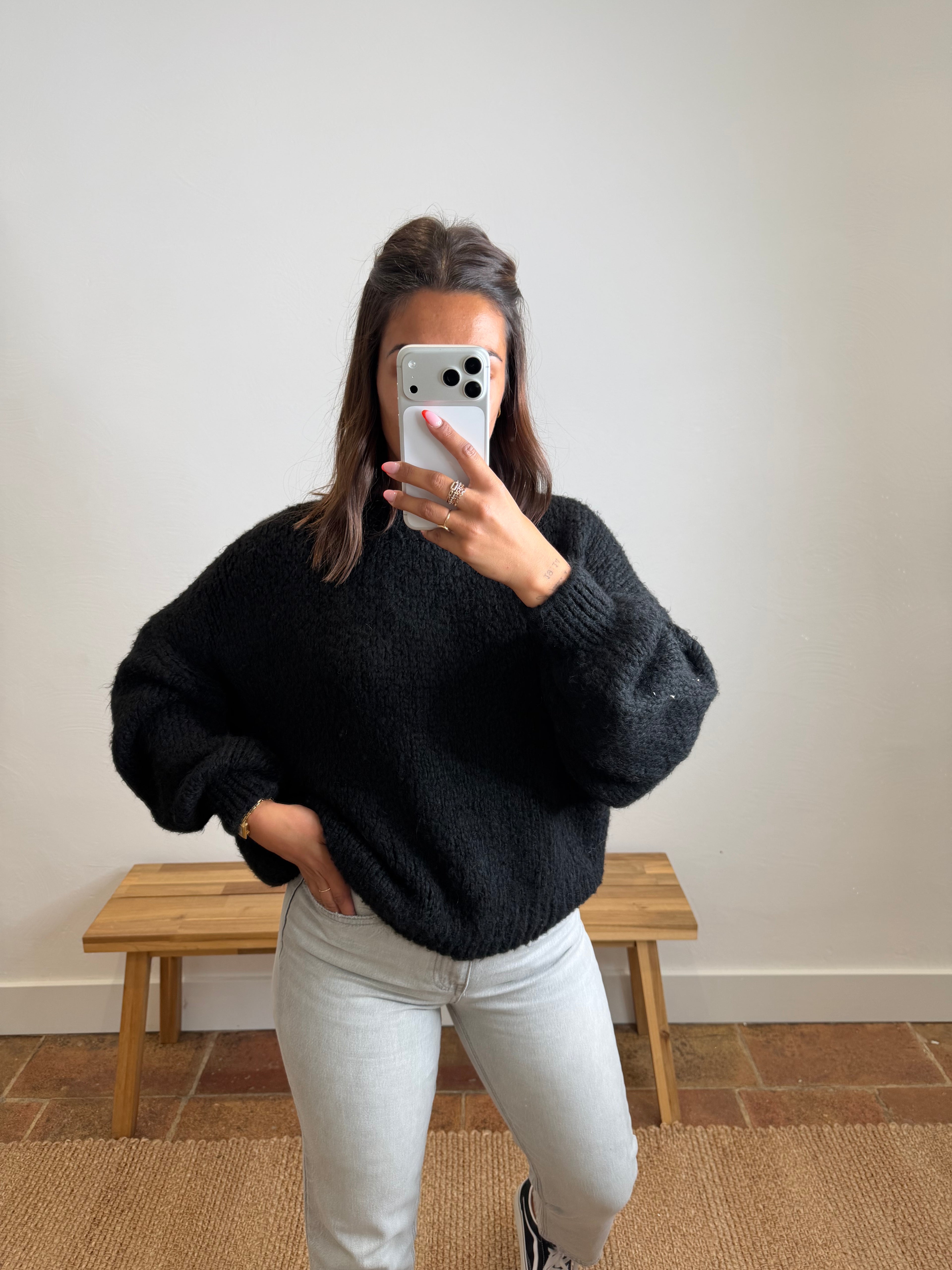 Pull Maolie du 34 au 44 - noir