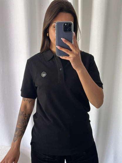 Polo unisexe Noir MAYTI