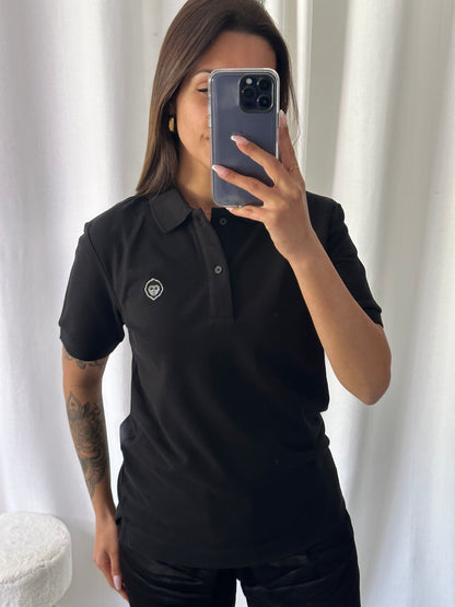 Polo unisexe Noir MAYTI