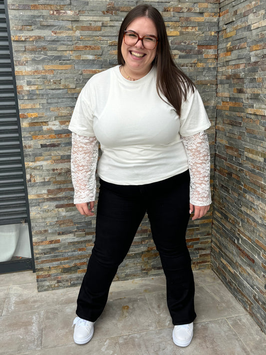 Jeans Ophélie - noir du 40 au 50