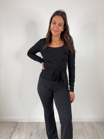 Haut cache-coeur Nancy - noir