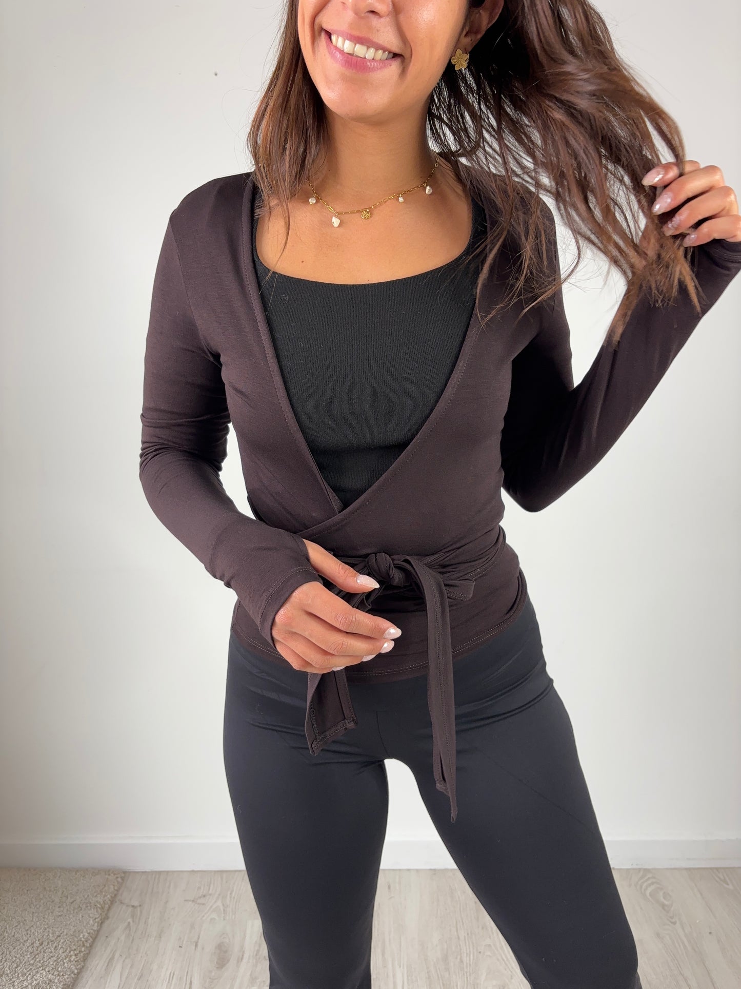 Haut cache-coeur Nancy - noir