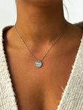 Collier "Marraine en or" argenté
