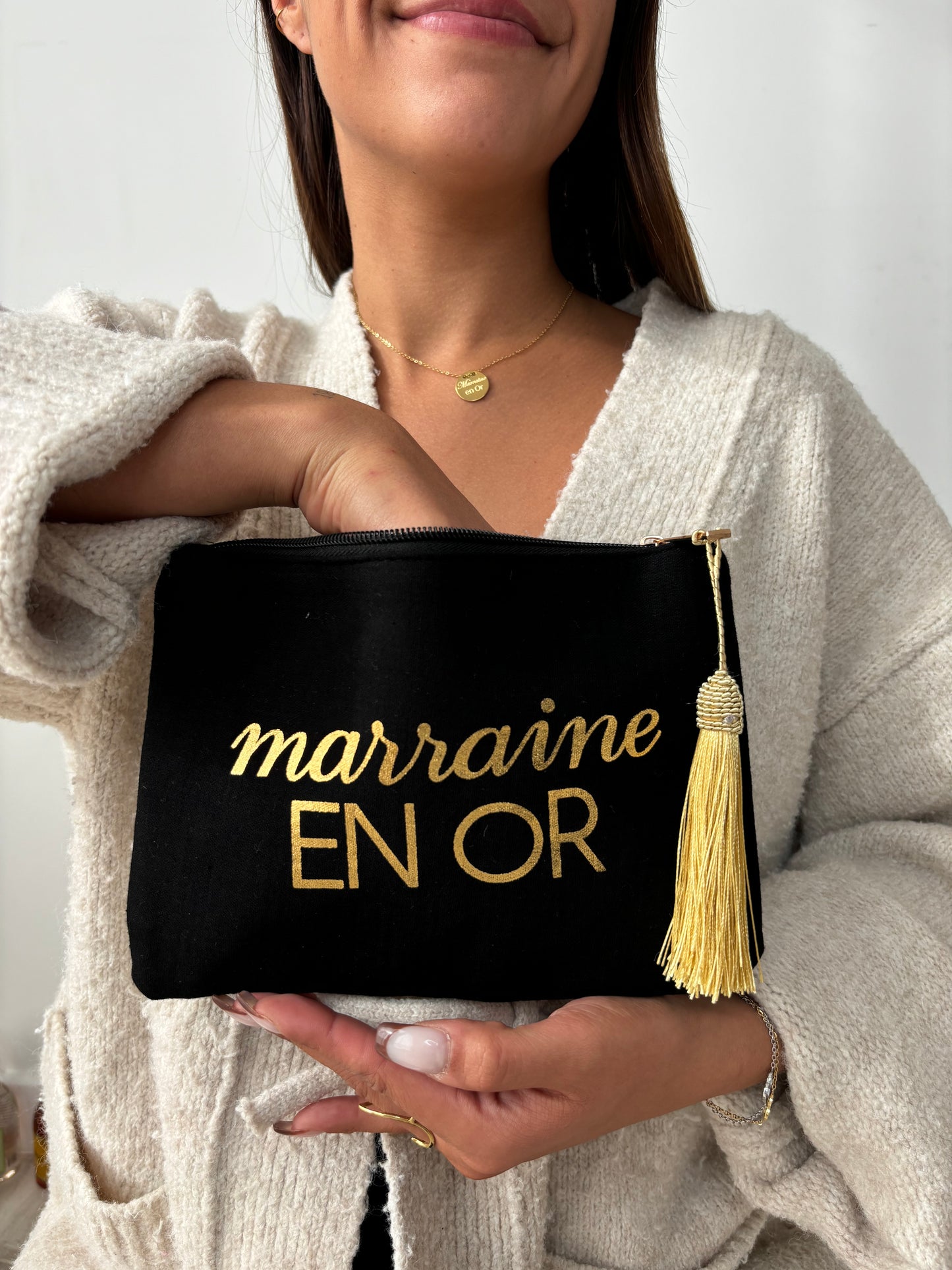 Pochette "Marraine en or"