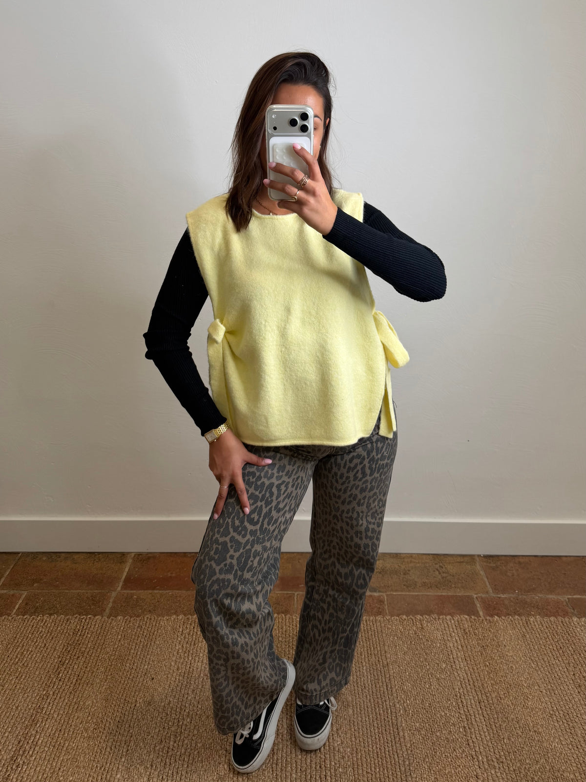 Pull Iris - jaune du 36 au 44
