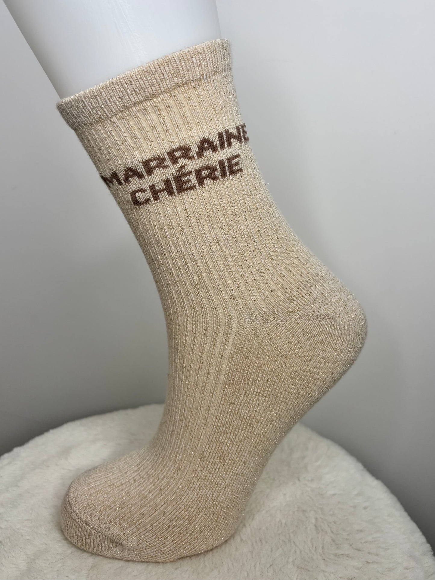 Chaussettes « MARRAINE CHÉRIE » - plusieurs coloris