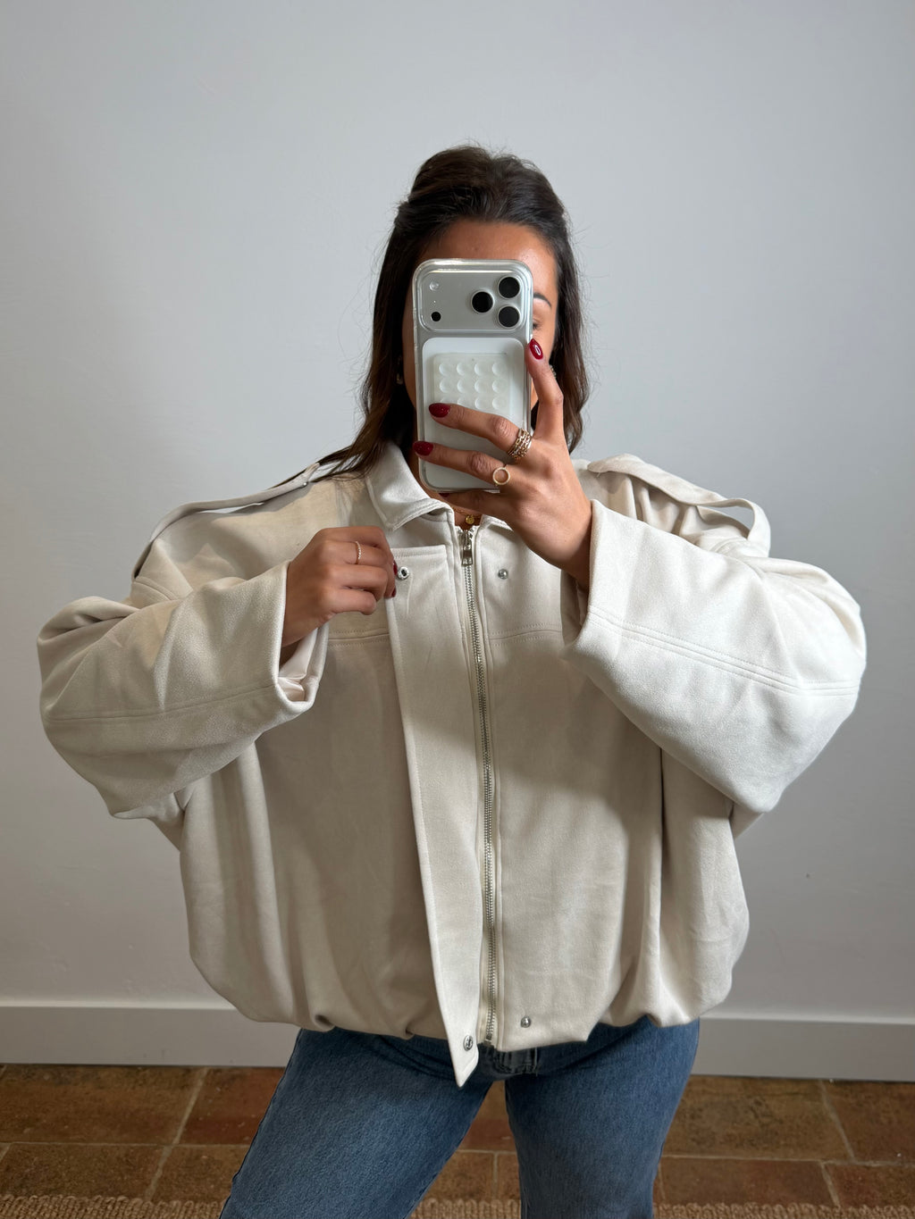 Bomber Cindy - crème