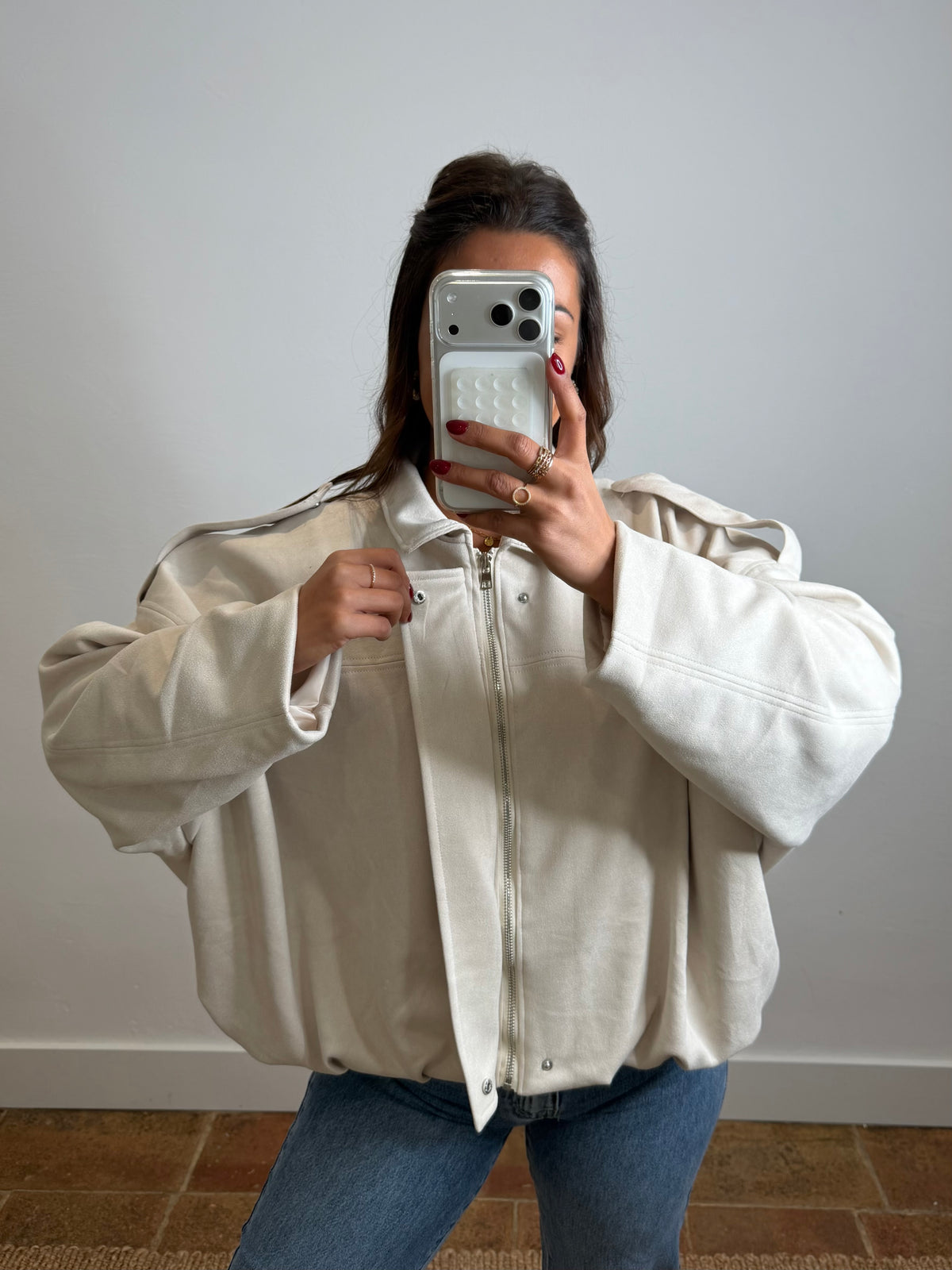 Bomber Cindy - crème