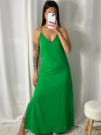 Robe fluide Pauline Vert