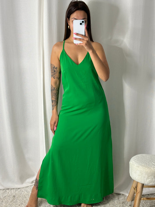 Robe fluide Pauline Vert